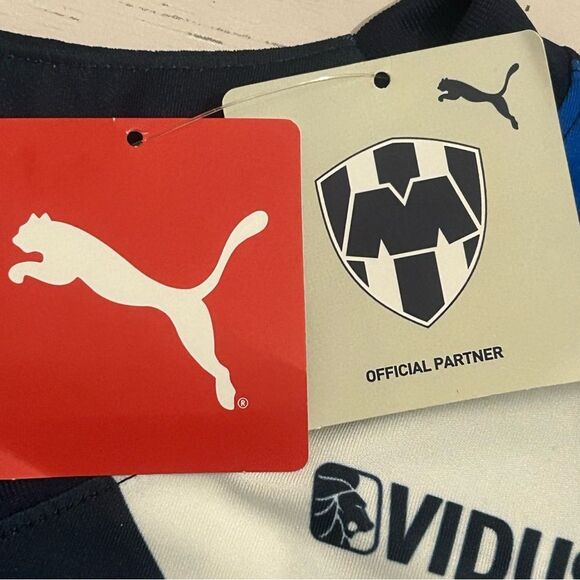 Puma Monterrey F.C 3rd Kit Soccer Jersey Blue Size Men's Medium 706012-01 - Picture 3 of 11